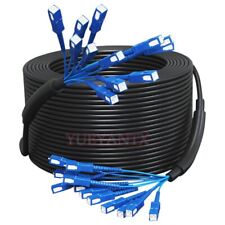 20M Outdoor Aerial Single Mode 12 Cores SC UPC Armoured Fiber Optical Cable picture