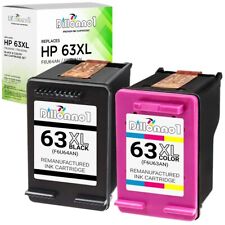 2PK 63XL 63 XL Ink Cartridge for HP Envy 4516 4520 4522 OfficeJet 3830 4650  picture
