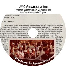 JFK Assassination - Warren Commission Vertical Files on Core Kennedy Topics picture