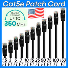 Black CAT5e Patch Cord LAN Network Cat5e Cable RJ45 Ethernet Router Cable Lot picture