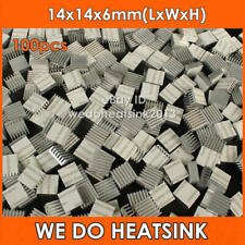 100pcs 14*14*6mm Aluminum Extrusion Heatsink Cooler With Thermal Adhesive Tape picture