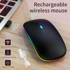 2.4GHz Wireless Optical Mouse USB Rechargeable RGB Cordless Mice For PC Laptop picture