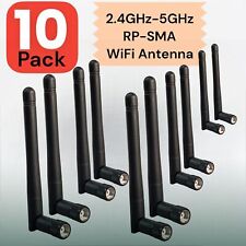 10pcs Dual Band WiFi Antenna 2.4GHz 5GHz 2dBi RP-SMA For Wireless LAN Router New picture