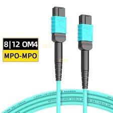 1-40M MPO to MPO OM4 Fiber Optic Patch Cord 8|12F Type B Female-Female MTP lot picture
