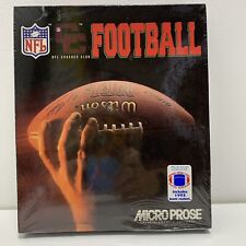 New Vintage NFL Coaches Club Football Pc Game MicroProse 1993 Roster Big Box picture
