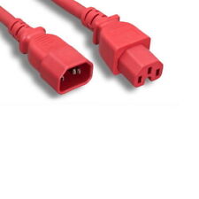 Red Power Cable for HP Aruba J9473A J9625A J9627A Jumper Cord to PDU UPS 10ft picture