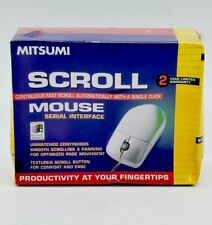Mitsumi Scroll 2 Button Serial Interface Mouse NOS Vintage 3.5 Floppy NEW L@@K picture