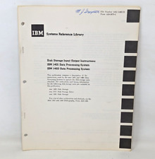 VTG 1964 IBM Systems Reference Library 1401 1460 Disk Storage Instructions OA22 picture