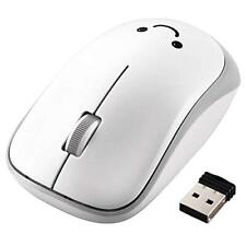 Elecom wireless mouse ENELO battery life about 2.5 years 3 button tongue white picture