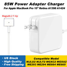 85W T-tip Power Adapter Charger for Apple MacBook Pro 15