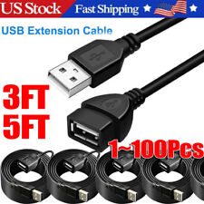 High-Speed USB-USB Extension Cable USB 2.0 Adapter Extender Cord Male/Female LOT picture