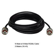 Low Loss N Male to N Male RG58U Coaxial Cable 9.8ft 3-Meter picture