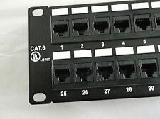 48 Port Cat6 Ethernet Patch Panel UL  50u Higher Gold Content Faster Speed picture