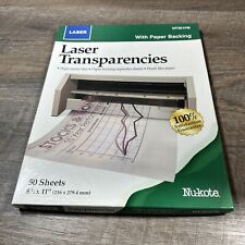 9 Nu*kote Laser Transparencies with Paper Backing 50 Count Boxes - 8 1/2