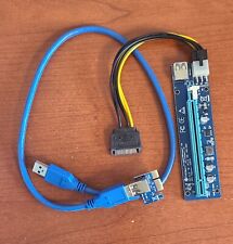 FebSmart PCI-E Riser PCIe Ver 006C 6 PIN 16x to 1x Powered Riser Adapter Card picture