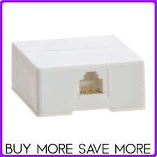 RJ12 Telephone Surface Mount Box 1 Port 6P6C Keystone Wall Box for Phone Fax picture