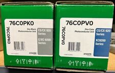 Genuine Sealed Lexmark 76C0PK0 Black and 76C0PV0 Color Photoconductor Units picture