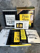 The Print Shop Deluxe Broderbund Windows IBM TANDY 1992 w/ 3.5” Floppy Disks picture