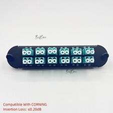 Fiber Panel 12 LC duplex OM3/OM4 Adapters Compatible CORNING CCH-01U CCH-CP24-E4 picture