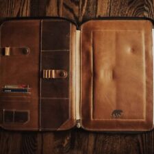 Buffalo Leather MacBook Portfolio - Made In The USA picture