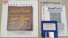 KARA FONTS - AnimFonts 1 ChromeSCRIPT ©1989 for Commodore Amiga Deluxe Paint etc picture