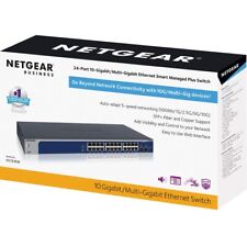NEW-Netgear 24-Port 10-Gigabit/Multi-Gigabit Ethernet Smart Managed Plus Switch picture