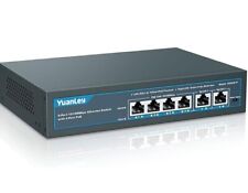 YuanLey 6 Port Gigabit PoE Switch With 4 Poe Unmanaged with 2 1000Mbps Uplink picture