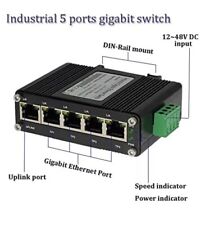 Mini Industrial 5 Ports Gigabit Switch Hardened 5 Port RJ45 10/100/1000Mbps Ethe picture