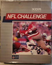 IBM PC Game 1985 NFL Challenge XOR Co Complete Box Disks Manuals Rare VHTF  picture