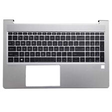 New US Keyboard For HP ProBook 650 G8 655 G8  Palmrest Case Cover Silver Backlit picture