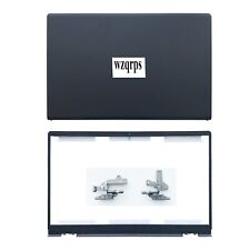 Replacement Laptop LCD Cover Back Rear Top Lid Front Bezel with Hinges for De... picture