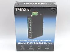 TRENDnet TI-PG541 5-port Hardened Industrial Gigabit PoE+ DIN-Rail Switch picture