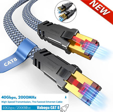 CAT8 Ethernet Cable Cord Patch Copper 24AWG SFTP Shielded RJ-45 6ft - 35FT Lot picture