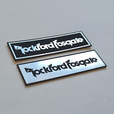 RockFord Fosgate - Sticker Case Badge Emblem - Chrome Reflective - Two Emblems picture