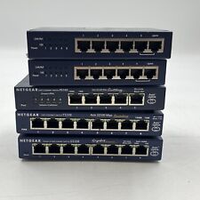 Lot Of 5 Netgear Fast Ethernet Switches. Tested For Power picture
