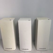 3X Linksys Velop WHW03 Tri-band Whole Home Mesh WiFi System No Cables. picture