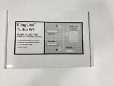 SlingLink Turbo W1 Model SL300-100 Homeplug-Ethernet Adapter 157089 NEW picture