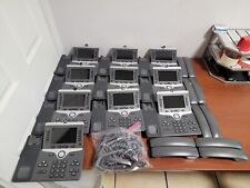 10x Lot CISCO CP-8845 5-Line IP Video Phones w/ Handsets - UNTESTED, READ picture