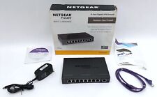 Netgear ProSafe FVS318G 8-Port Gigabit VPN Firewall Router w/ AC Adapter & Box picture