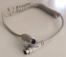 Apple ADB Mac Macintosh Coiled Keyboard Cable 4 pin MM Kray Cables Brand picture