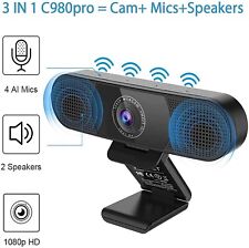Brand New eMeet C980Pro 3in1 1080P Webcam Camera 2 Speakers,4 AI Microphones picture