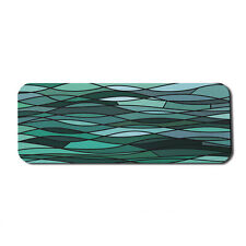 Ambesonne Teal Rectangle Non-Slip Mousepad, 31