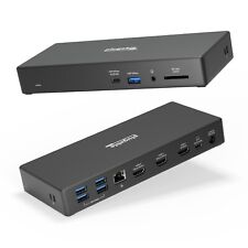 Plugable 13-in-1 USB-C Triple Monitor Docking Station 100W Charging, 3x HDMI picture