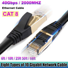 2023 Premium Cat8 Cat 8 Network LAN Patch Cord RJ45 Ethernet Cable Shielded Lot picture