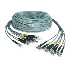 60M Armored Cable ST UPC-ST UPC  Multi-Mode 8 Strand Fiber Optical Patch Cord picture