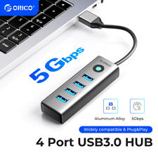 ORICO 4-Ports USB 3.0 Hub Ultra-Slim Data USB Hub with 3.3ft Cable for Laptop PC picture