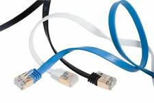 CAT7 Internet Flat Cable RJ45 Network Patch Cord Ethernet U/FTP Shielded LAN lot picture