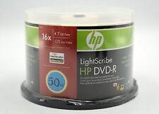 Genuine HP LightScribe DVD-R 16X 4.7 GB 50 Pack NEW Sealed picture