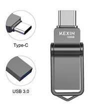Metal Mini USB Stick 3.0 Type C 2 In 1 Flash Drive 32GB 64GB 128GB Lot 1/5/10PCS picture