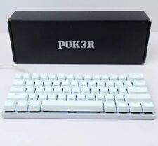 Vortex Pok3r (Poker) 60% Mechanical Keyboard w/ White Keys LED Cherry MX Brown picture